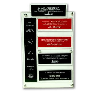 break glass phone information panel