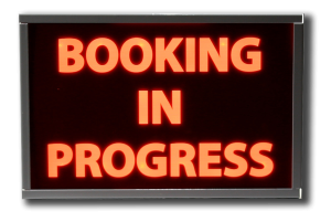 Booking in Progress LED Sign