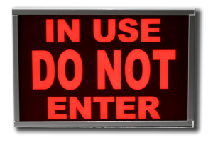 In Use Do Not Enter LED Sign